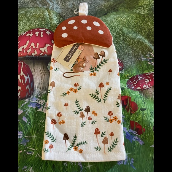 Kitchen | Cottagecore Kitchen Towel With Mice And Mushrooms Nwt | Poshmark